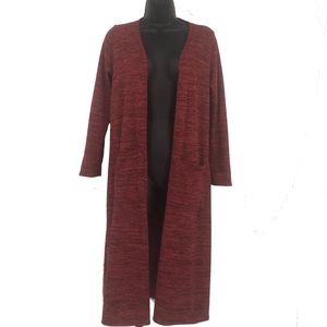 Lularoe Sarah Duster Cardigan Red S